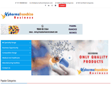 Tablet Screenshot of pharmafranchisebusiness.com